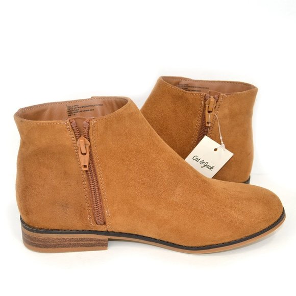 NWT Cat & Jack Girls Booties Chestnut Brown Sz 2,5 - Picture 4 of 8